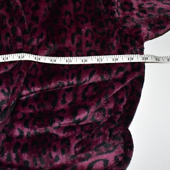 Natori Plush Animal Print Wrap Robe Size S - Picture 4 of 5